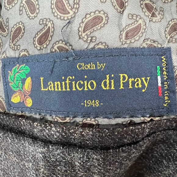 Joseph Abboud Sport Coat 48R Brown Wool Hamilton Plaid Lanificio Blazer Jacket - Picture 11 of 16